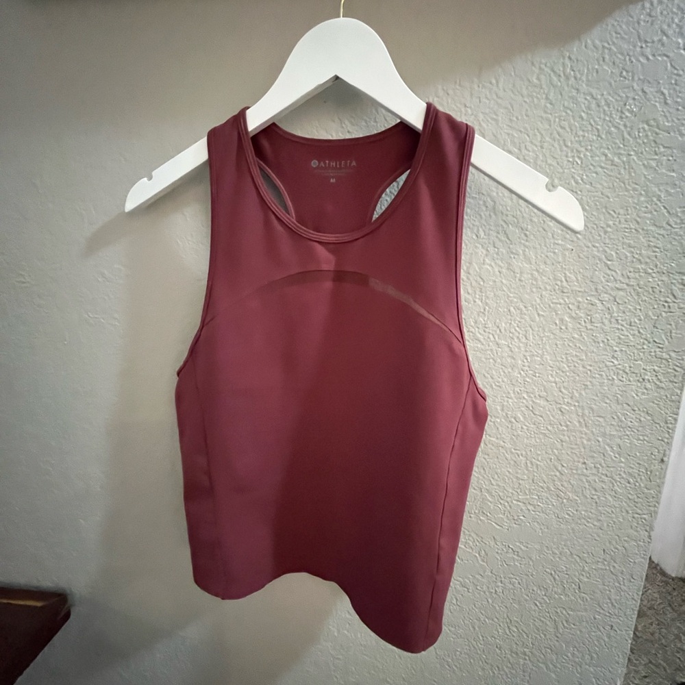 Athleta Maroon Workout Tank Sz. M